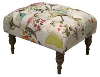 Boyd Tufted Ottoman, Cream/multi Now: $196.00 Was: $ (View 12 of 20)
