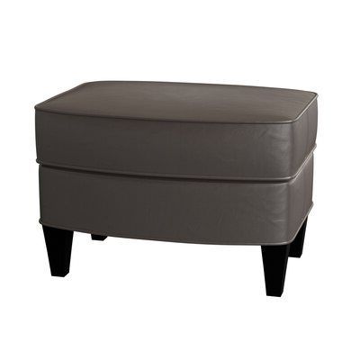 Bradington Young Weiss 25" Genuine Leather Rectangle Standard Ottoman Pertaining To Brown And Ivory Leather Hide Round Ottomans (View 9 of 20)