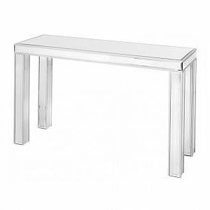 Breeze Mirrored Rectangular Console Table | Furniture In Fashion Throughout Rectangular Glass Top Console Tables (View 17 of 20)