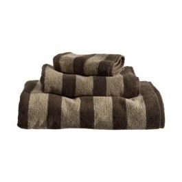 Brown Stripe Towel Set | Striped Towels, Towel Set, Towel With Regard To Gray And Brown Stripes Cylinder Pouf Ottomans (Gallery 20 of 20)