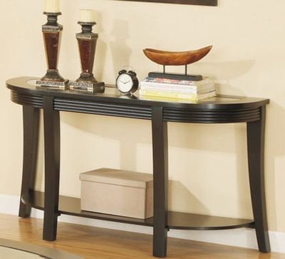 Brown Wood Console Table – Steal A Sofa Furniture Outlet Los Angeles Ca Pertaining To Black And Oak Brown Console Tables (View 1 of 20)