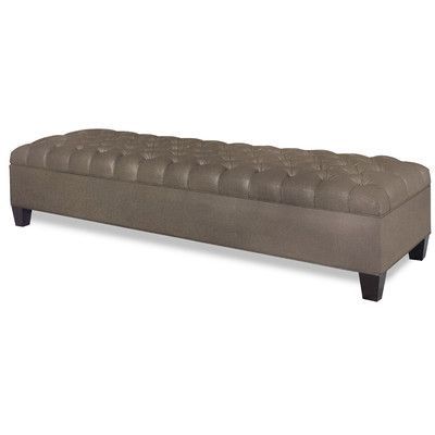 Buy Mondo Tufted Rectangular Ottoman Color: Truffle | Furniture For Charcoal Gray Velvet Tufted Rectangular Ottoman Benches (View 6 of 20)