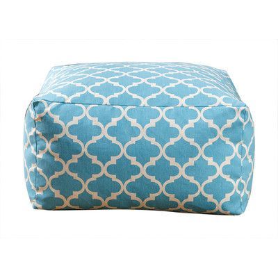Buy Remy Moroccan Lattice 27 Inch Pouf Ottoman Color: Light Blue | Pouf Within Light Blue Cylinder Pouf Ottomans (View 8 of 20)