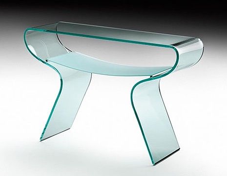 Buy The Fiam Charlotte Consolle | Glass Console Table With Free With Acrylic Modern Console Tables (View 15 of 20)