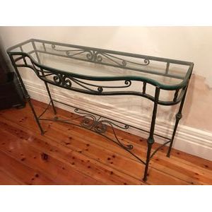 Buy Wrought Iron Console Table From Coburg Hill Antiques With Regard To Antique Blue Wood And Gold Console Tables (View 16 of 20)