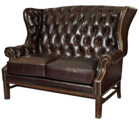 Candace Chocolate Leather Settee | 55downingstreet | Sofa Furniture Throughout Cocoa Console Tables (View 7 of 20)