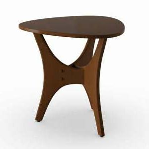 Carson Carrington Vintrosa Brown Triangle Wood Side Table | Ebay Within Triangular Console Tables (View 5 of 20)