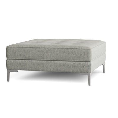 Carter Zen 40" Tufted Square Cocktail Ottoman | Perigold Within Fabric Tufted Square Cocktail Ottomans (View 9 of 20)