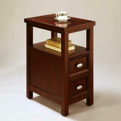 Chairside End Table Sofa Side Tables Small Wood Bedroom Nightstand In Barnside Round Console Tables (Gallery 20 of 20)