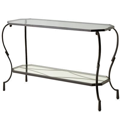 Chasca Rectangular Console Table | Entryway Table Decor, Iron Console In Rectangular Glass Top Console Tables (View 6 of 20)