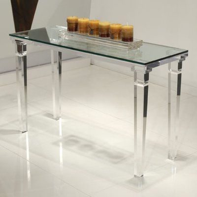 Chateau Console Table | Acrylic Furniture, Sofa Table, Glass Table In Acrylic Console Tables (View 15 of 20)