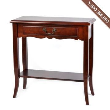 Cherry Wood Keystone Console Table For Heartwood Cherry Wood Console Tables (View 8 of 20)
