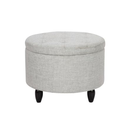 China Fabric Ottoman Round Manufacturers, Suppliers, Factory – Fabric Within Modern Gibson White Small Round Ottomans (View 5 of 20)