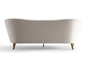 Chloe Cream Velvet Sofa – Tov Furniture With Regard To Cream And Gold Console Tables (View 12 of 20)