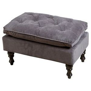 Christopher Knight Home Jeremy Grey Tufted Fabric Ottoman | Ebay In Snow Tufted Fabric Ottomans (View 13 of 20)