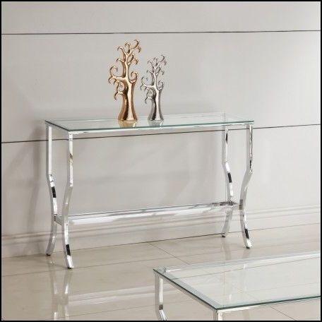 Chrome And Glass Sofa Table | Glass Console Table, Furniture, Coaster Inside Chrome Console Tables (View 13 of 20)