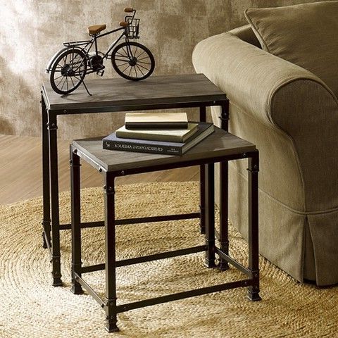 Cirque Nesting Table – Grey | Nesting Tables, Metal Nesting Tables Throughout Nesting Console Tables (View 2 of 20)