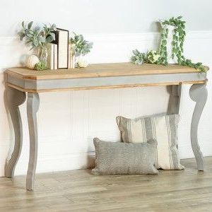 Classic Farmhouse Two Tone Console Table In 2020 | Farmhouse Console Throughout Modern Farmhouse Console Tables (View 9 of 20)