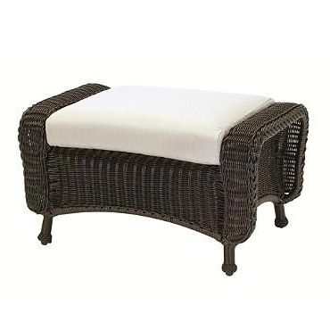 Classic Wicker Seating Collectionsummer Classics | Frontgate Regarding Woven Pouf Ottomans (Gallery 20 of 20)