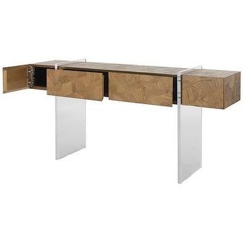 Clearview Mordern Acrylic Console With Regard To Gold And Clear Acrylic Console Tables (View 14 of 20)