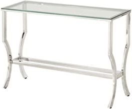 Coaster 720339 Co Glass Top Console Table, Chrome >>> More Info Could In Glass And Chrome Console Tables (View 12 of 20)