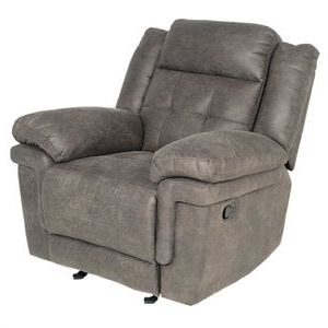 Coaster Berri Faux Leather Swivel Recliner In Beige And Black – 7502 Throughout Black Faux Leather Swivel Recliners (Gallery 20 of 20)