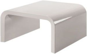 Coffee Table White High Gloss Modern Curved Sides | Ebay | Coffee Table In Square High Gloss Console Tables (View 12 of 20)