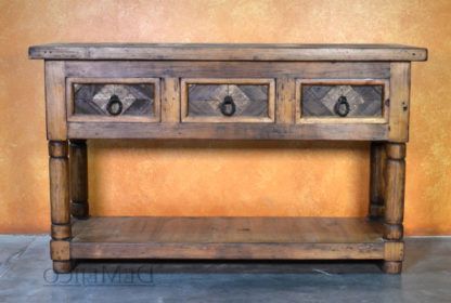 Colorado Old Wood Console, Southwest Console Table – Demejico In Vintage Coal Console Tables (View 7 of 20)