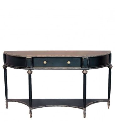 Console Table Black Metal 1 Drawer For Black Console Tables (View 10 of 20)