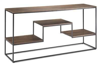 Console Table In Light Walnut Brown And Black For Dark Walnut Console Tables (View 12 of 20)