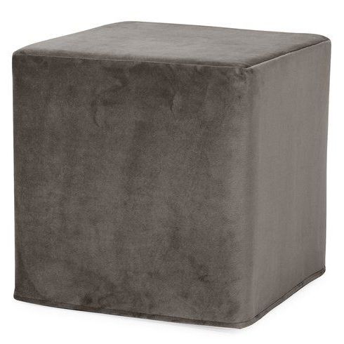 Contreras 17" 100% Polyester Square Solid Color Cube Ottoman In 2021 With Twill Square Cube Ottomans (View 12 of 20)