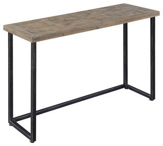 Convenience Concepts Laredo Console Table In Natural Wood Finish And Intended For Natural And Caviar Black Console Tables (View 3 of 20)