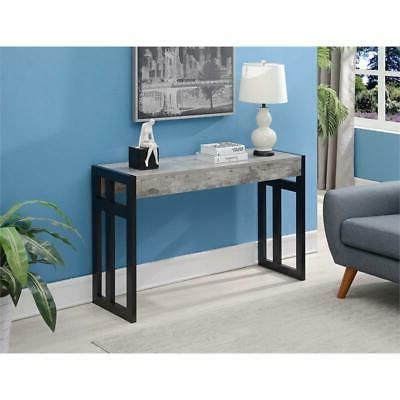 Convenience Concepts Monterey Console Table In Black Wood And Faux Regarding Caviar Black Console Tables (View 7 of 20)