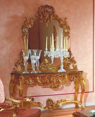 Coolest Gold Leaf Furniture Designs Within Antiqued Gold Leaf Console Tables (Gallery 19 of 20)