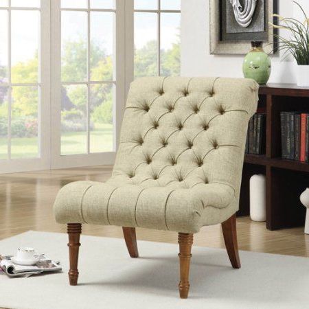 Cream Sage Chair – Walmart | Green Accent Chair, Accent Chairs For Throughout White Washed Wood Accent Stools (View 10 of 20)