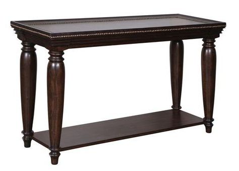 Cressley Traditional Cherry Wood Rectangular Sofa Table | Sofa Table Regarding Wood Rectangular Console Tables (View 3 of 20)