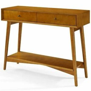 Crosley Landon 2 Drawer Console Table In Acorn 710244220668 | Ebay Regarding 2 Drawer Console Tables (View 14 of 20)