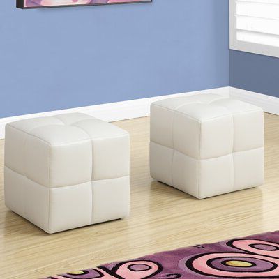 Cube Ottomans & Poufs You'll Love In 2020 | Wayfair For Beige Solid Cuboid Pouf Ottomans (View 10 of 20)