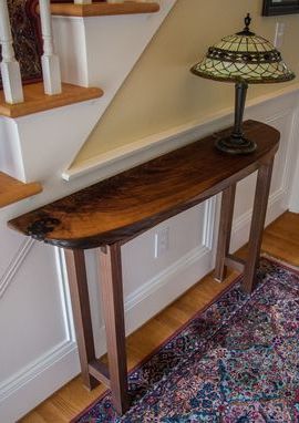 Custom Black Walnut Console Tablebench Dog Woodworks | Custommade Within Caviar Black Console Tables (View 5 of 20)