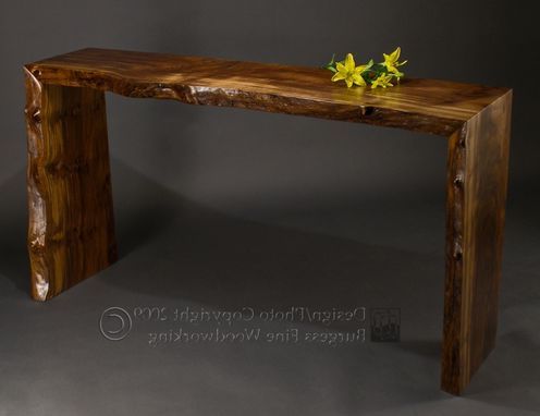 Custom Made Poured Walnut Sofa Tableburgess Fine Woodworking Intended For Walnut Console Tables (View 1 of 20)
