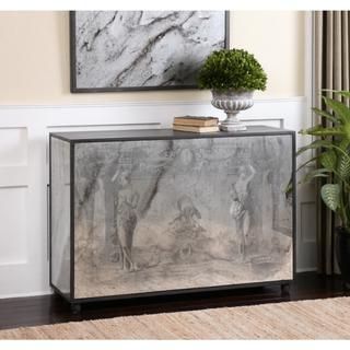 Dalton Mirrored 2 Drawer Accent Table Throughout Gray And Gold Console Tables (View 16 of 20)