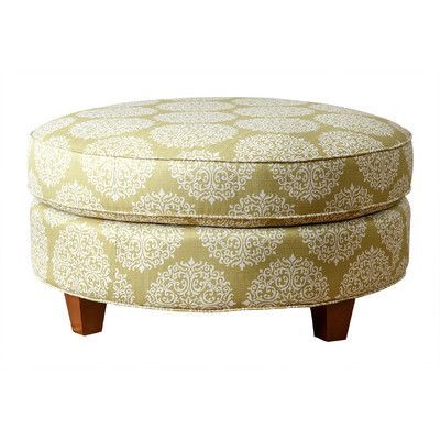 Darby Home Co Chastain Fabric Round Ottoman | Round Ottoman, Ottoman Inside Fresh Floral Velvet Pouf Ottomans (View 11 of 20)