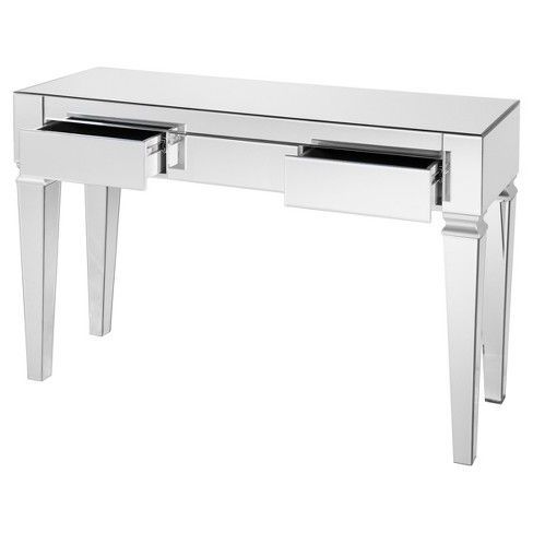 Darla Contemporary Mirrored Console Table – Aiden Lane (with Images Within Mirrored And Chrome Modern Console Tables (View 9 of 20)