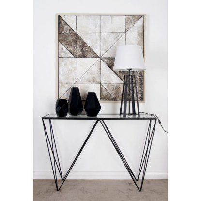 Decmode Rectangle Glass Top Console Table | Glass Console Table Regarding Chrome And Glass Rectangular Console Tables (Gallery 20 of 20)