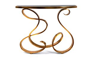 Designer Luxury Solid Bronze & Precious Metal Furniture | Taylor Throughout Bronze Metal Rectangular Console Tables (Gallery 20 of 20)