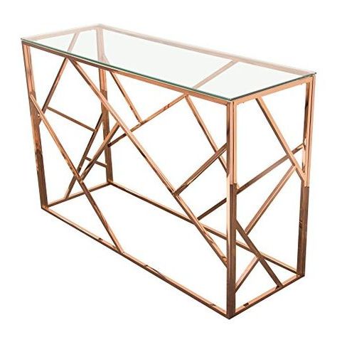 Diamond Furniture Nestcsrg Nest Rectangular Console Table With Clear Intended For Rectangular Glass Top Console Tables (View 10 of 20)