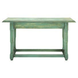 Distressed Wood Console Table In Green (View 4 of 20)