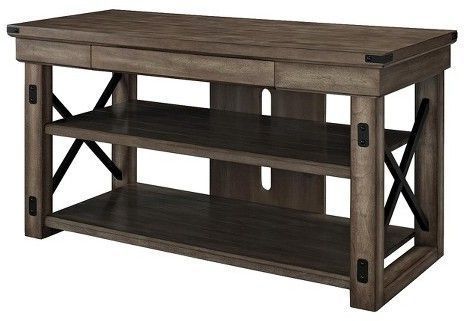 Dorel Living Wildwood Wood Veneer 50" Tv Stand – Ameriwood | Rustic Tv In Wood Veneer Console Tables (View 10 of 20)