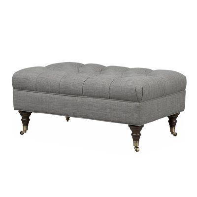Duralee Furniture Zeno 36" Tufted Rectangle Cocktail Ottoman | Ottoman Inside Gray Tufted Cocktail Ottomans (View 5 of 20)