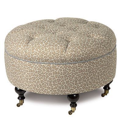 Eastern Accents Rayland Tufted Cocktail Ottoman | Round Ottoman In Modern Gibson White Small Round Ottomans (View 2 of 20)